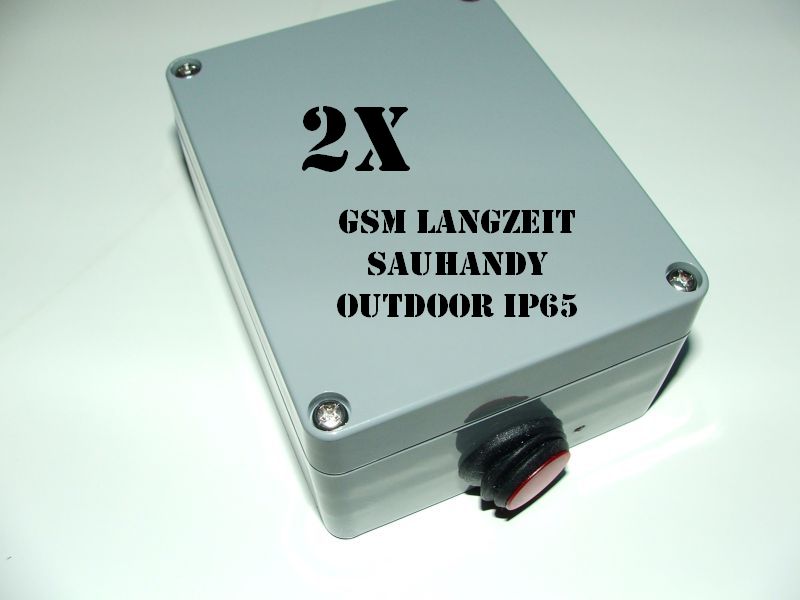 GSM Langzeit Sauhandy - Wilduhr (Outdoor IP65) 2er Set